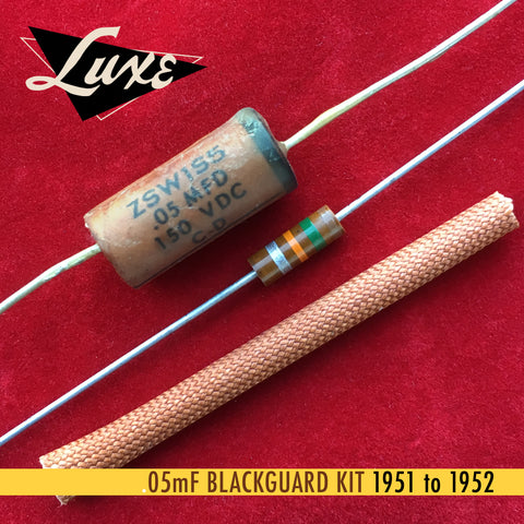 1951-1952 Blackguard/Nocaster Paper & Foil Capacitor Kit