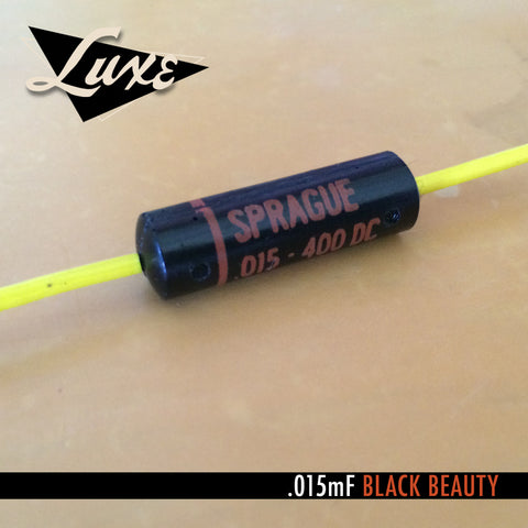 1960-1970 Single Paper & Foil .015mF Black Beauty Capacitor