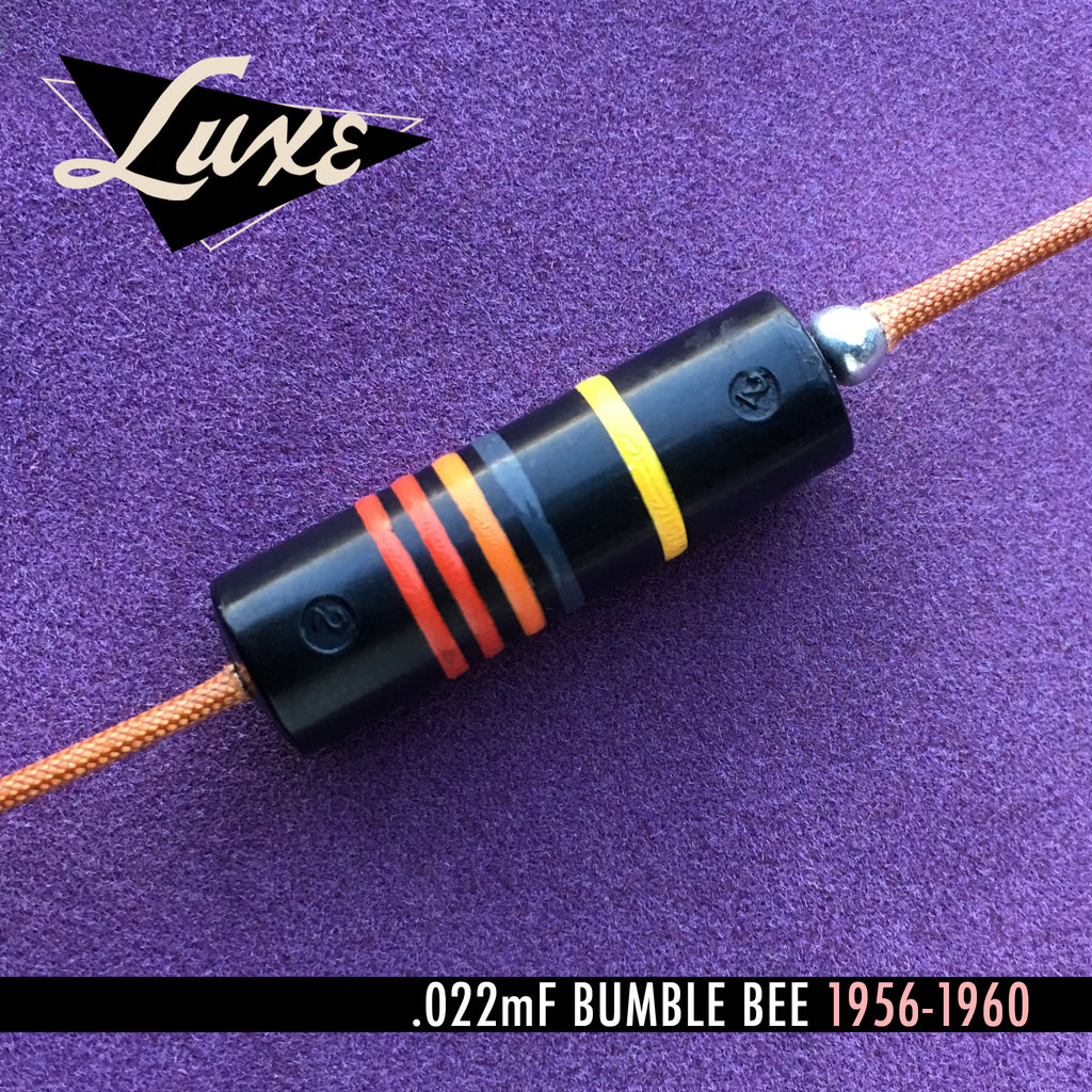 1956-1960 Single Oil-Filled .022mF Bumblebee Capacitor