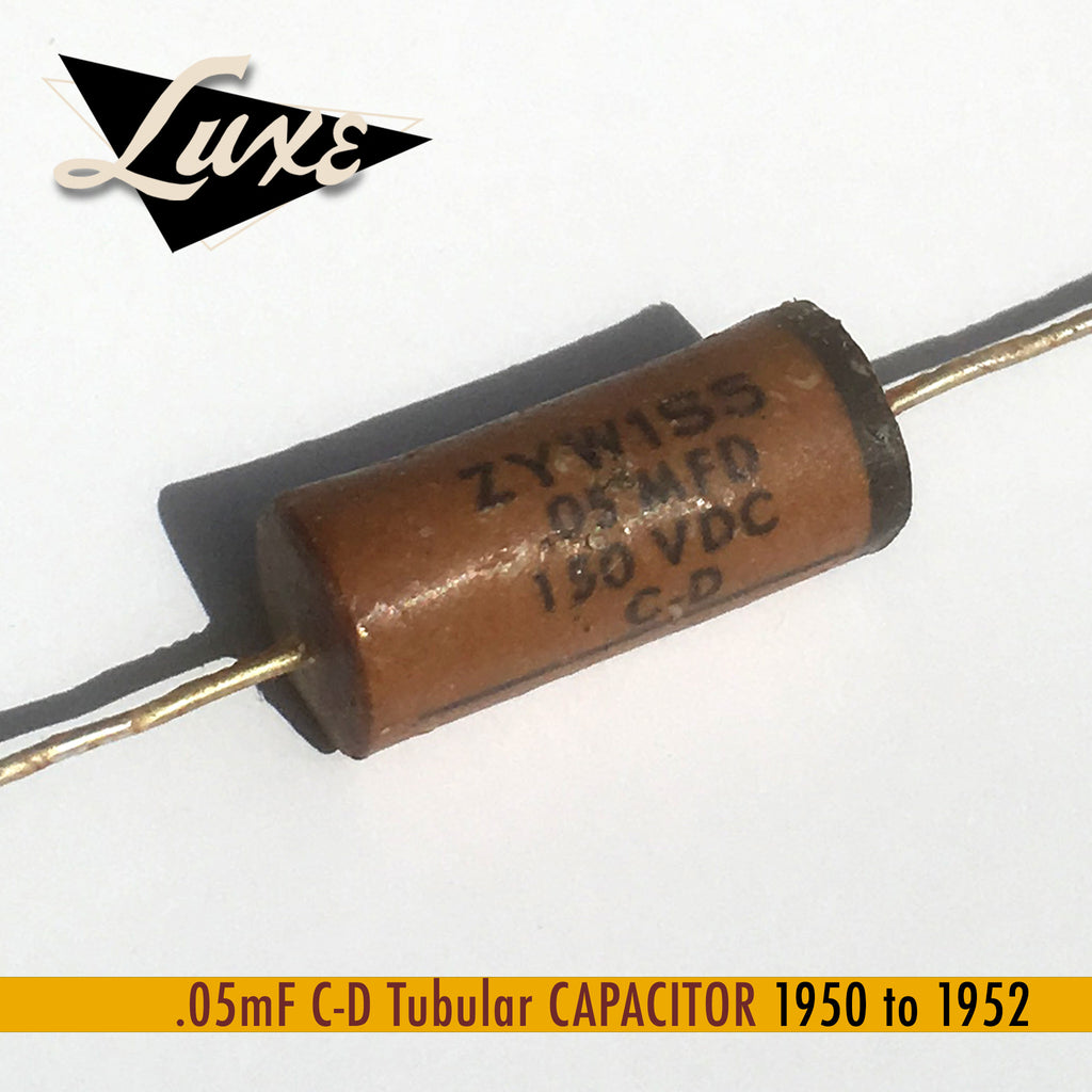 BULK 1950-1952 .05mF Tubular: Wax Impregnated Paper & Foil .05mF Capacitor