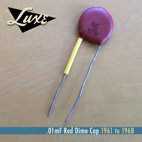 1961-1968 Ceramic Disk .1mF Red Dime Cap