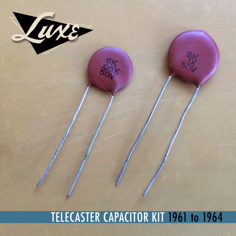 1961-1964 Telecaster Dark Circuit Schematic Kit .05mF & .1mF Red Dime Caps