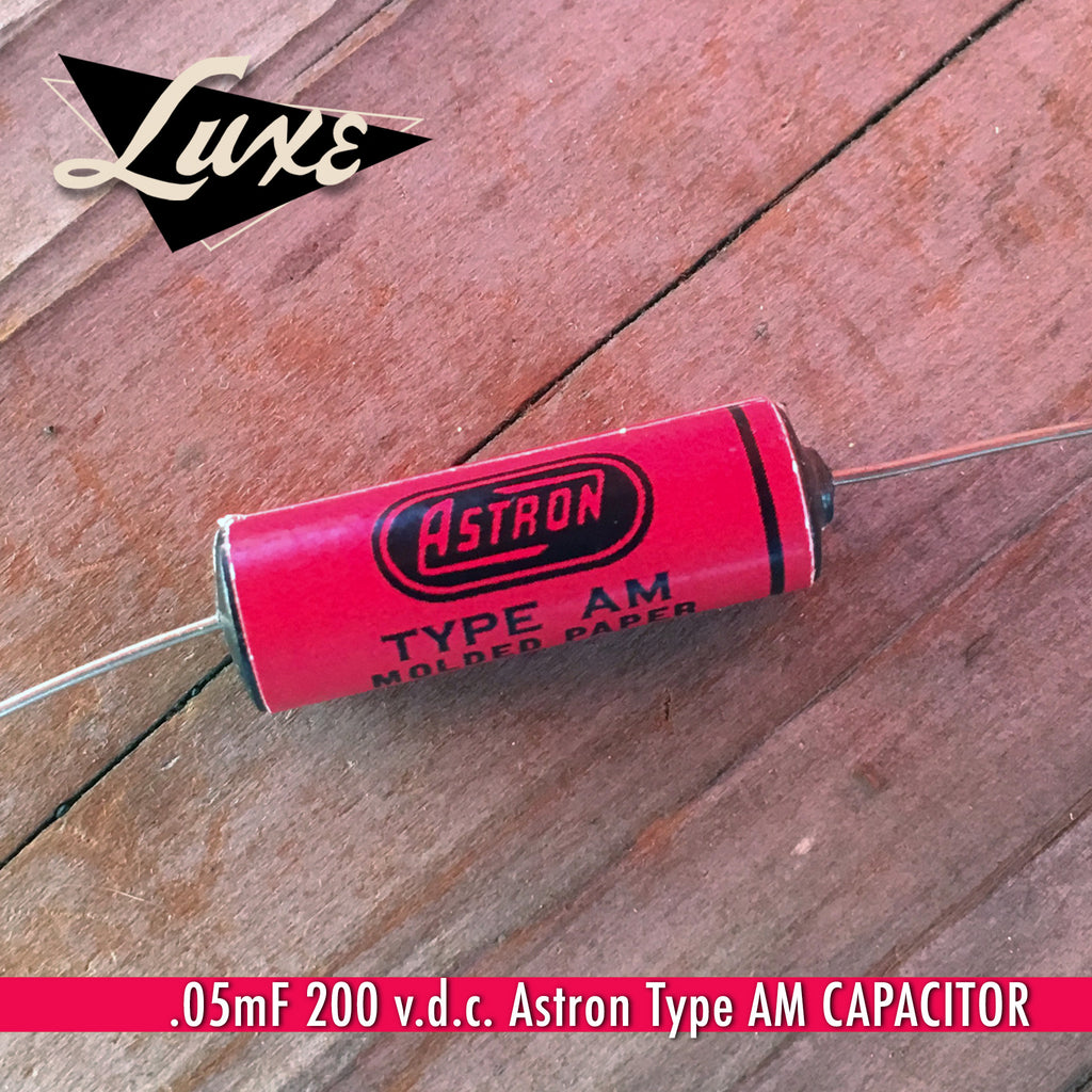 BULK Red Astron Wax Impregnated Paper & Foil .05mF 200v Capacitor